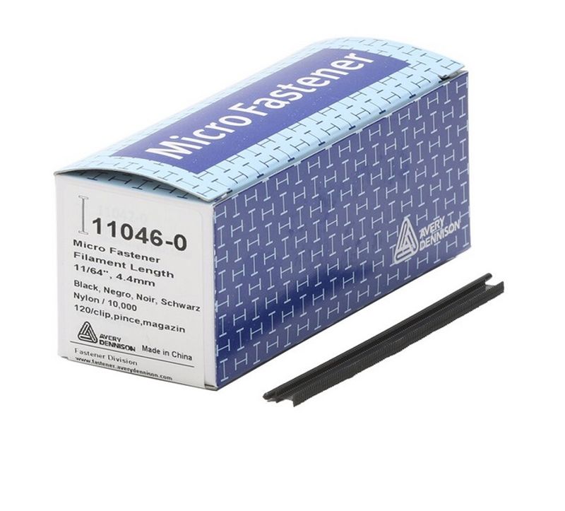 Plasthemper 4,4 mm MicroTach Sort – 10.000 stk til Festepistol
